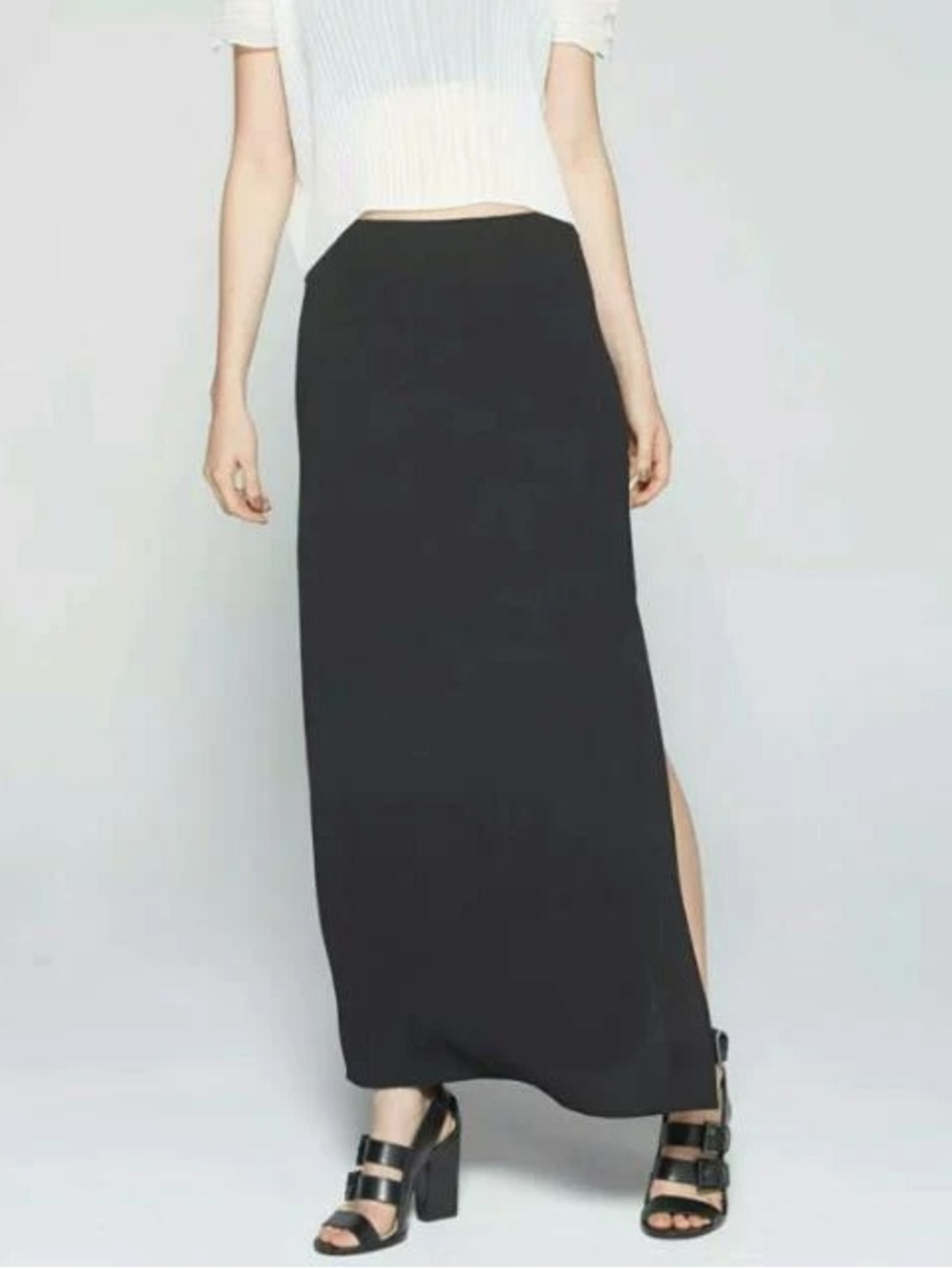 Cop.Copine black maxi skirt